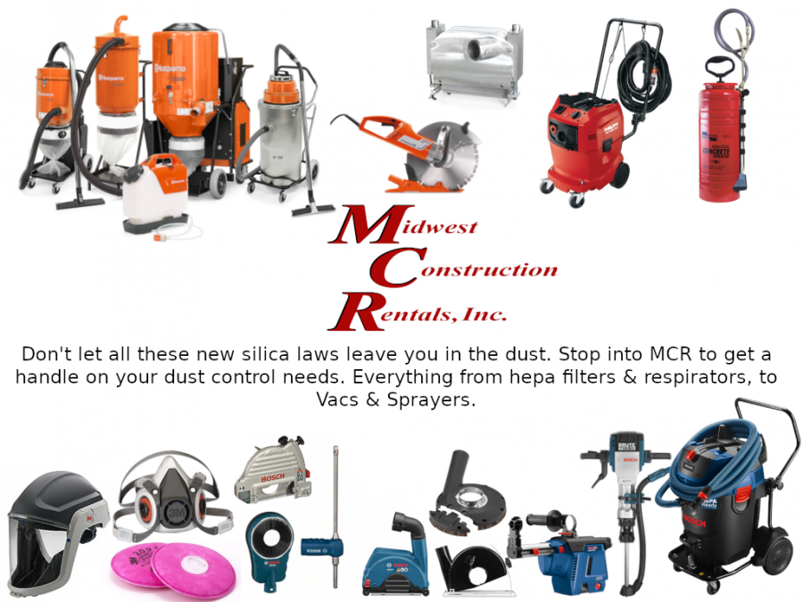 dust control equipment - filters, respirators, vacs & sprayers